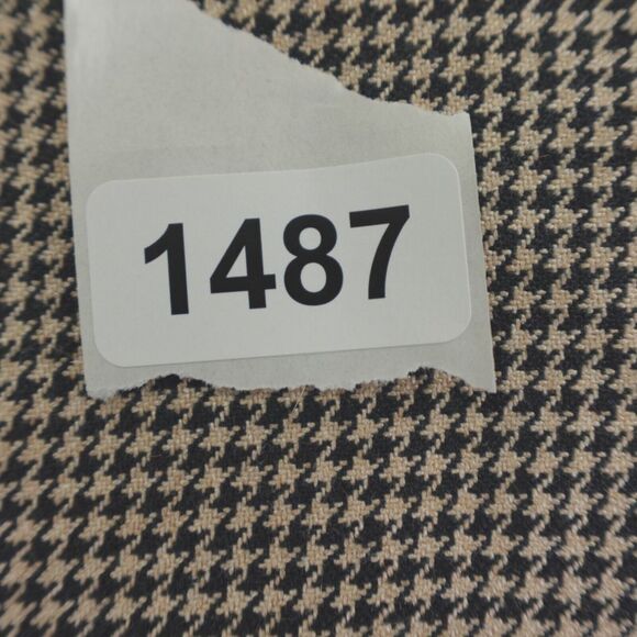 Hickey Freeman Sport Coat Mens 40R Houndstooth‎ Tan Black Silk Camel USA Blazer - Picture 16 of 16